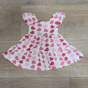 Monica + Andy Short Sleeve Let's Dance Dress 0-6 Months Hearts